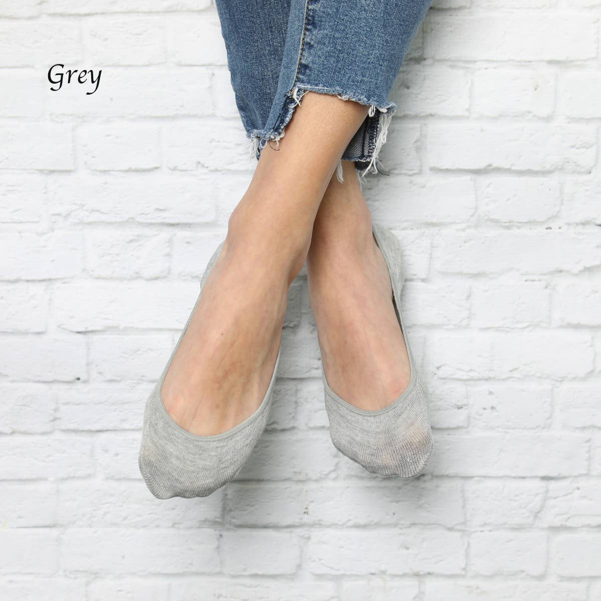 No Show Sock - Black or Grey