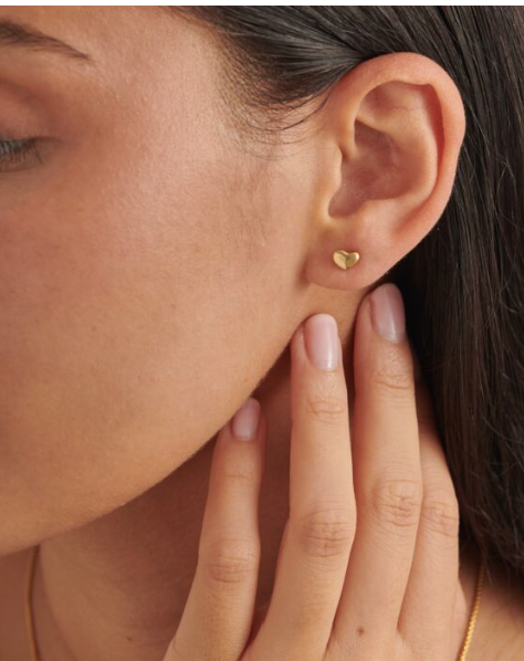 'Heart Of Gold' Stud Earrings