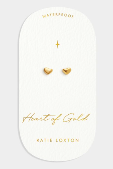 'Heart Of Gold' Stud Earrings