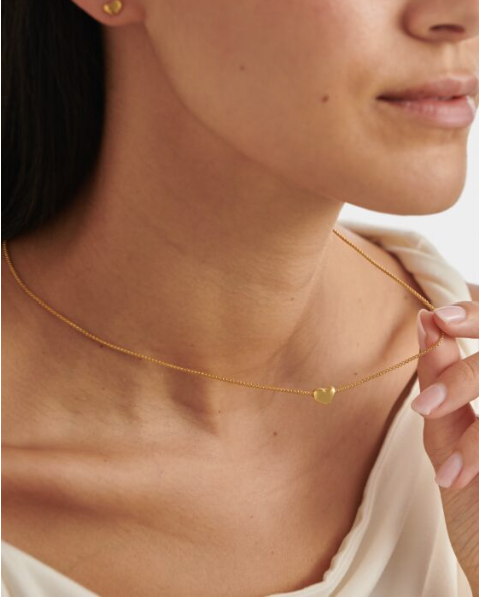 'Heart Of Gold' Charm Necklace