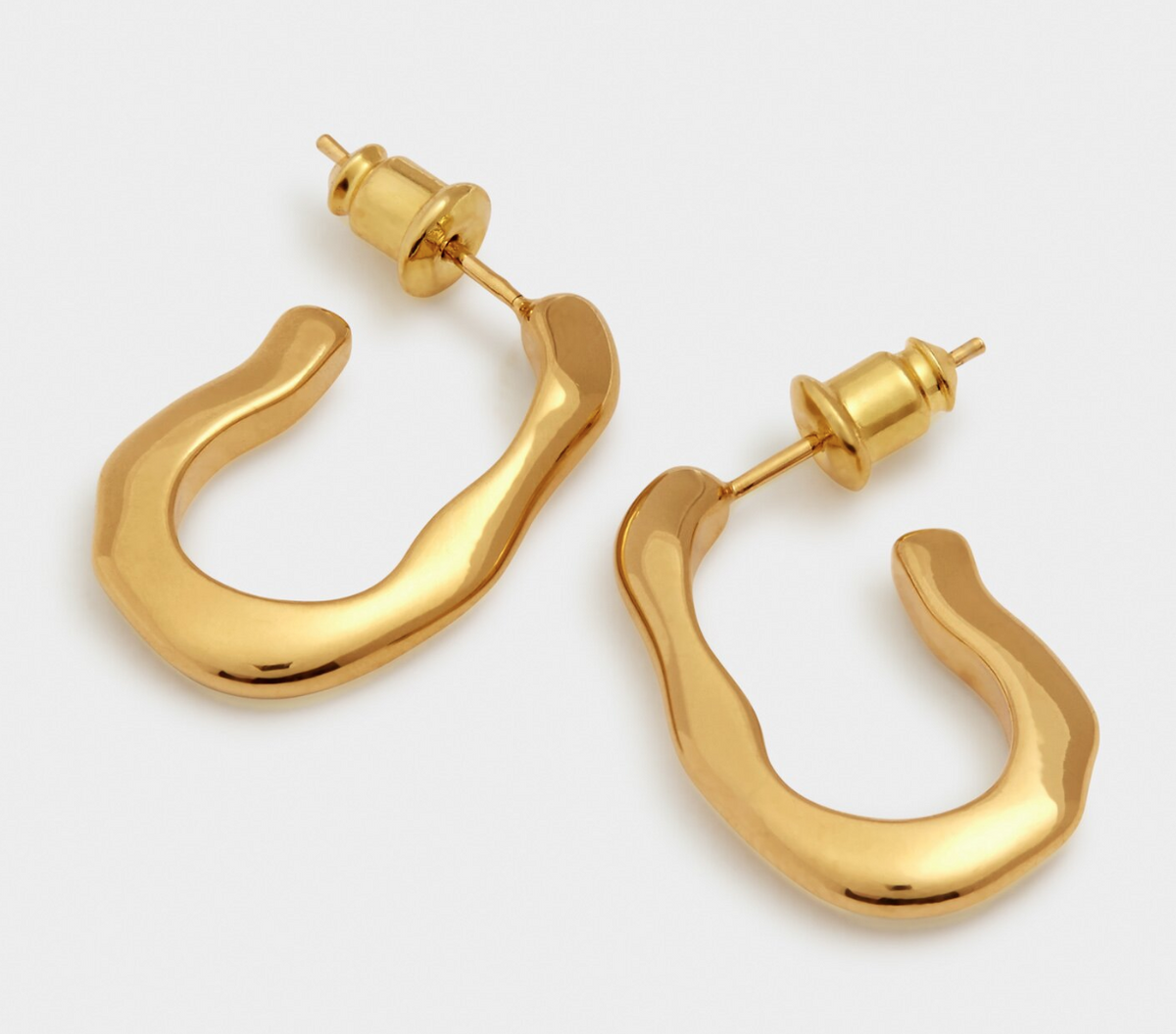 Hera Waterproof Gold Hoop Earrings