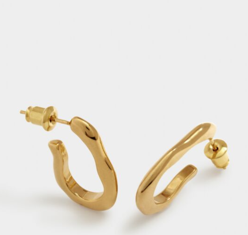 Hera Waterproof Gold Hoop Earrings