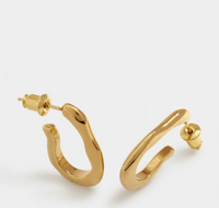 Hera Waterproof Gold Hoop Earrings