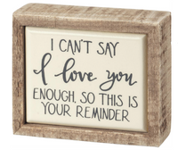 Inspirational Mini Box Signs