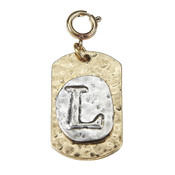 JM 2 tone Initial Charms