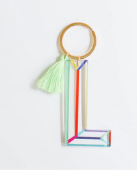Acrylic Initial Keychain Collection | Clean Lines