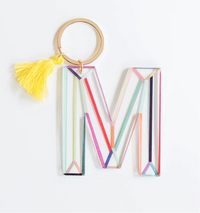 Acrylic Initial Keychain Collection | Clean Lines