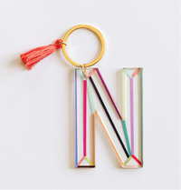 Acrylic Initial Keychain Collection | Clean Lines