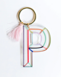 Acrylic Initial Keychain Collection | Clean Lines