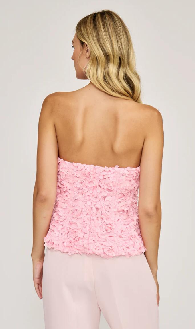 Ivey Floral Top - Pink