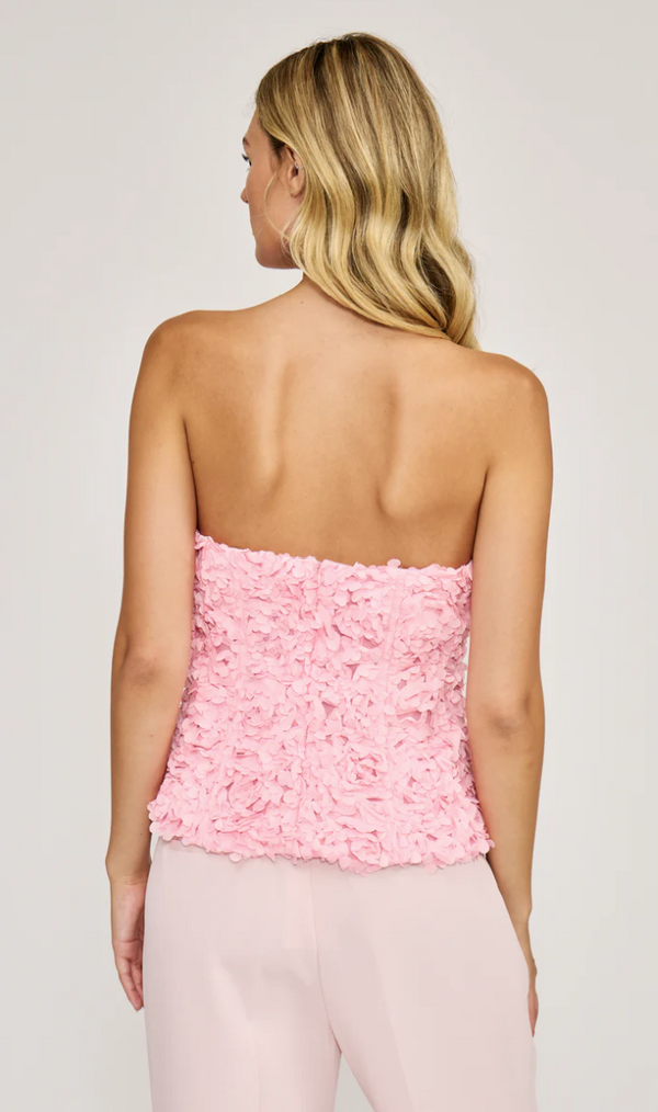 Ivey Floral Top - Pink