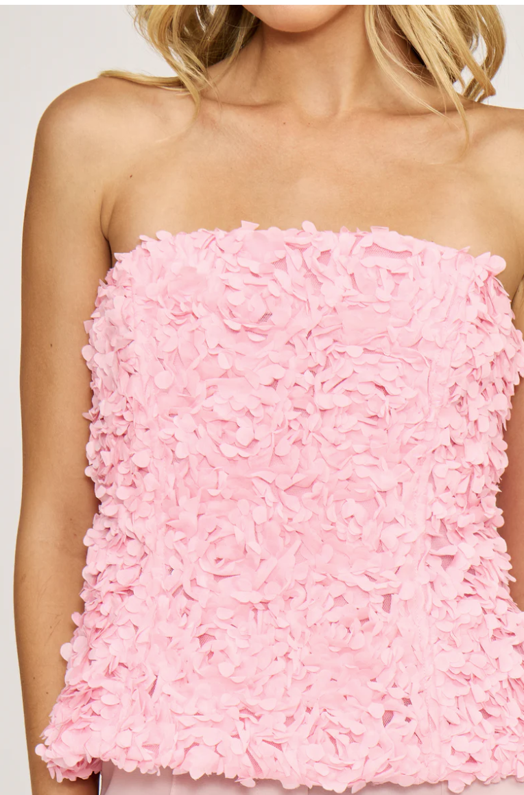 Ivey Floral Top - Pink