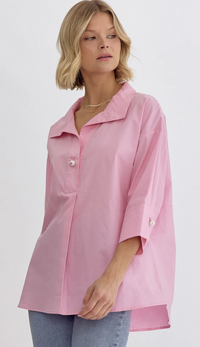 Kay Pearl Button Top