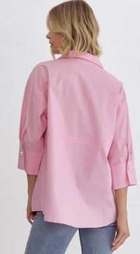 Kay Pearl Button Top