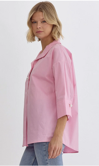 Kay Pearl Button Top