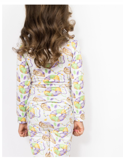 King Cake Love Family Pajamas