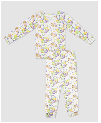King Cake Love Family Pajamas