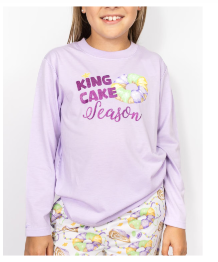 King Cake Love Family Pajamas