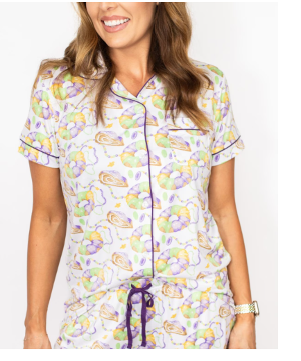 King Cake Love Family Pajamas