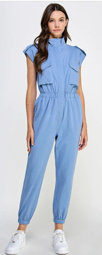 Kyra  Sleeveless Utility  Jumpsuit with Pockets
