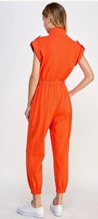 Kyra  Sleeveless Utility  Jumpsuit with Pockets