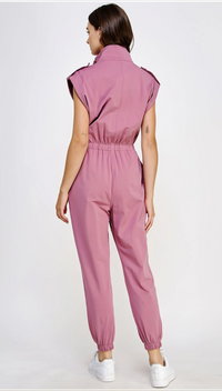 Kyra  Sleeveless Utility  Jumpsuit with Pockets