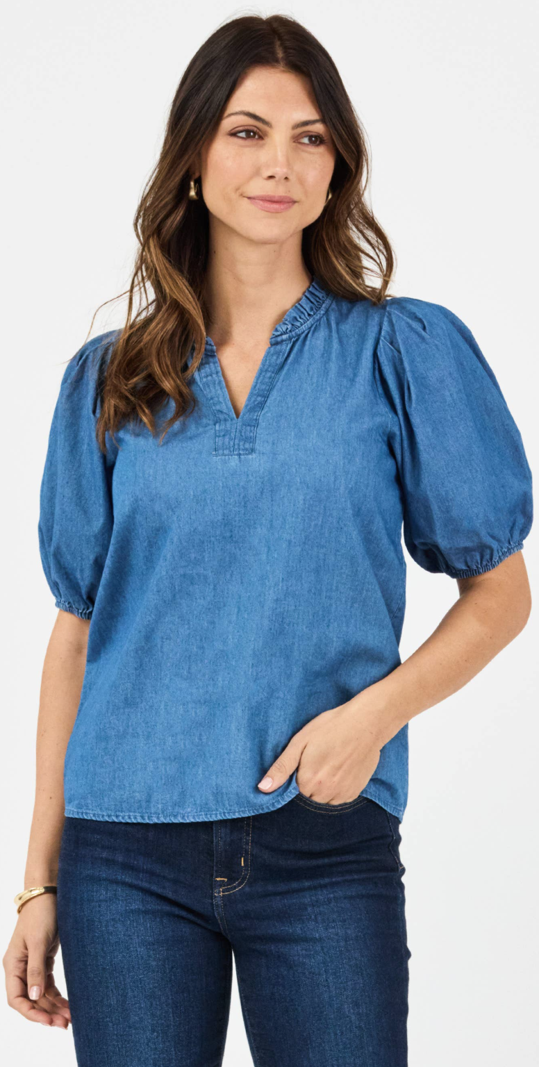Lainey Top | Chambray