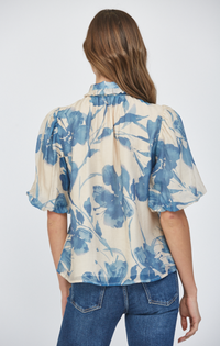Dawn Neck Tie Sleeve Blouse