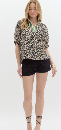 Lenox Leopard Print Top