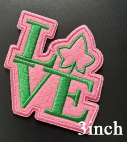 Divine 9 Sorority & Fraternity  Iron on Embroidered Patches: AKA, Delta Sigma Theta, Zeta Phi Beta, Alpha, Kappa, Sigma, Omega