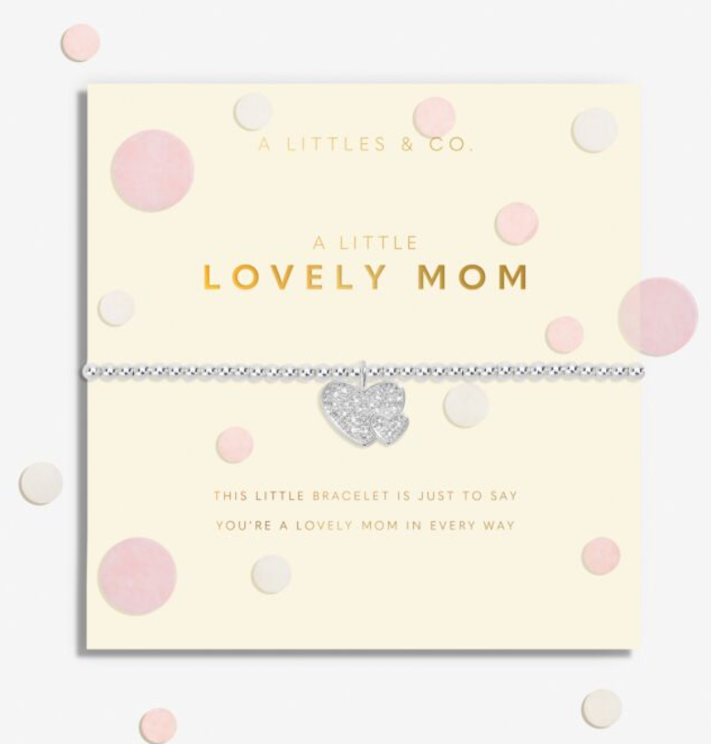 Confetti A Little 'Lovely Mom' Bracelet In Silver Plating