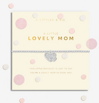 Confetti A Little 'Lovely Mom' Bracelet In Silver Plating