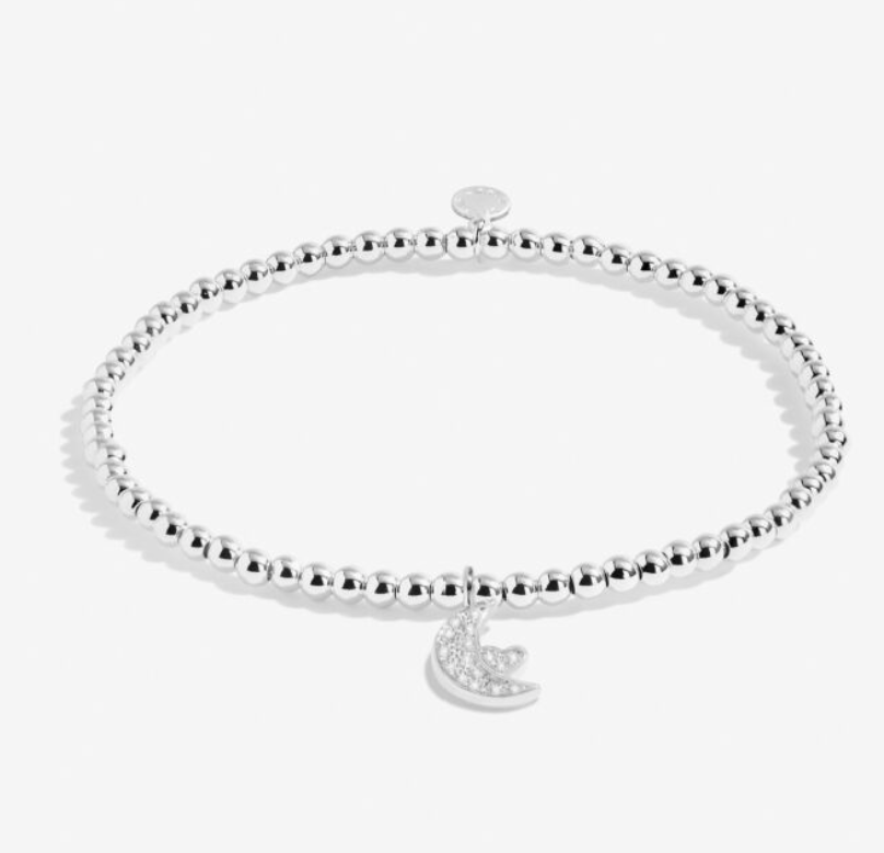 Confetti A Little 'Love You To The Moon And Back' Bracelet In Silver Plating
