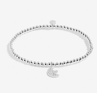 Confetti A Little 'Love You To The Moon And Back' Bracelet In Silver Plating