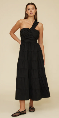 Christy Poplin Black Dress