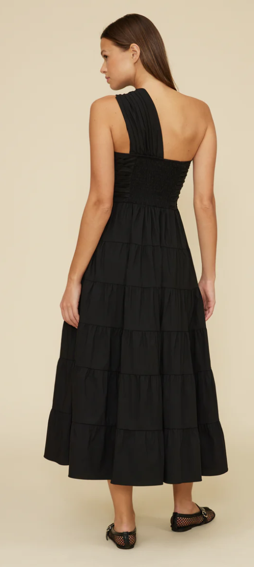 Christy Poplin Black Dress