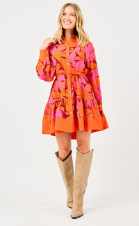 Dress Maya Glow Over - Fire