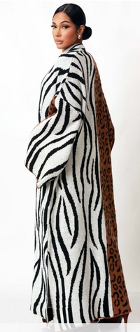 Zoe Mixed Animal Print Cardigan