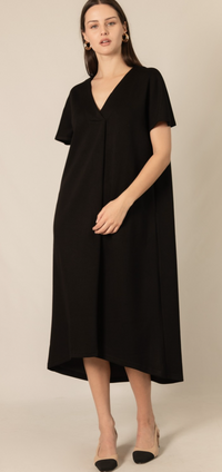 P Cill  V-Neck Midi Dress