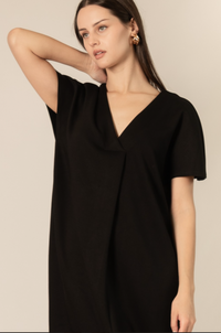 P Cill  V-Neck Midi Dress