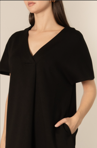 P Cill  V-Neck Midi Dress