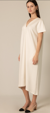 P Cill  V-Neck Midi Dress