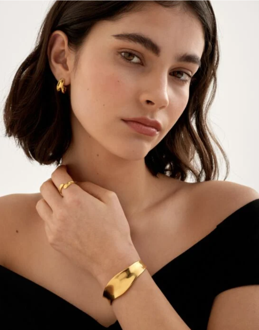 Molten Luxe Waterproof Gold Bangle
