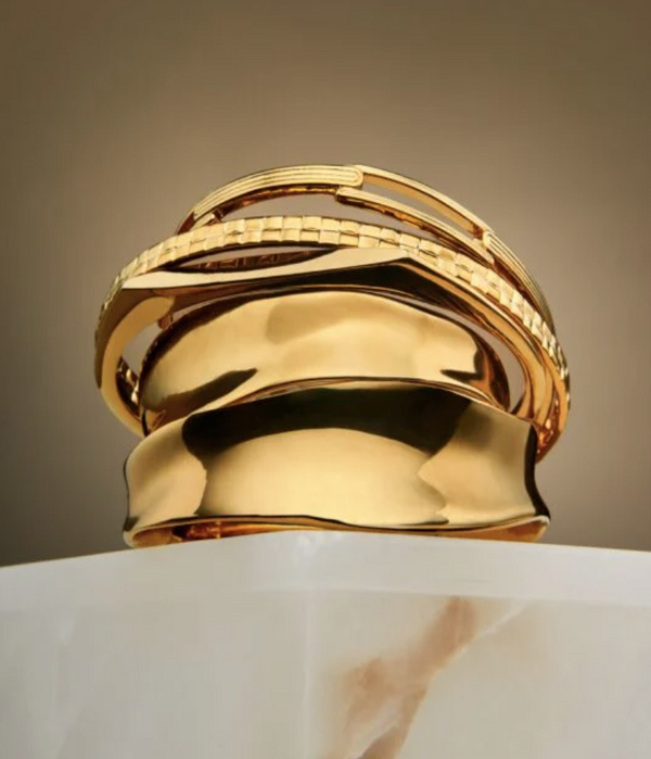 Molten Luxe Waterproof Gold Bangle