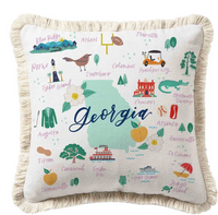Mary Square Square Pillow or Straw Tumbler | Georgia