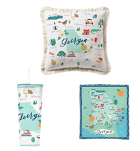 Mary Square Square Pillow or Straw Tumbler | Georgia