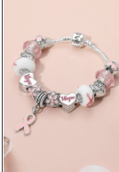 Breast Cancer Awareness Bracelets & Earrings