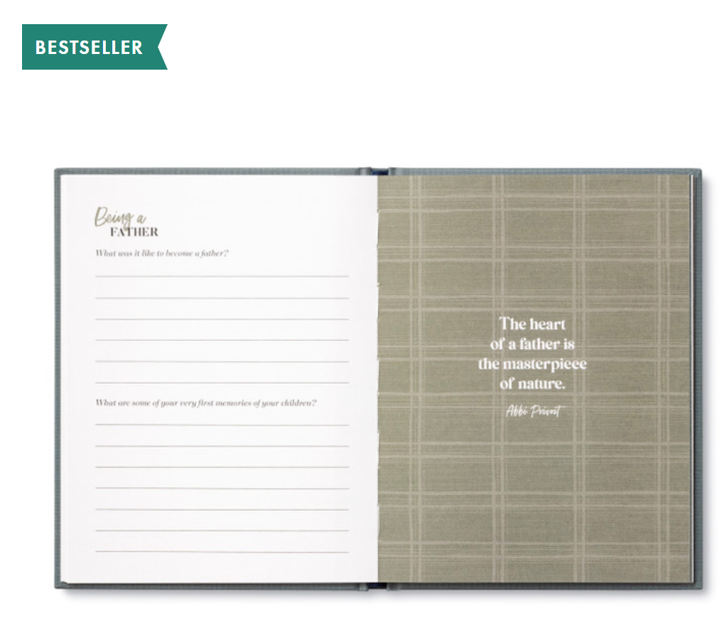 My Dad An Interview Journal to Capture Reflections in His Own Words