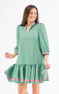 Naomi Pink & Green Dress