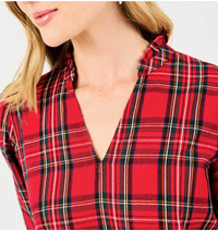 Naomi Dress | Red Plaid